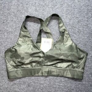 Women's Prana Layna Camo Camouflage Padded‎ Sports Bra Size Large